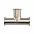 Sanitary Food Grade Fittings Tee Tri-Clamp 1 316L #7 B7MP-1-316L-7